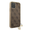 Guess 4G Charms Collection - Coque iPhone 12 Pro Max (marron)