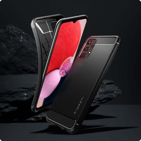 Spigen Rugged Armor - Etui do Samsung Galaxy A13 4G (Czarny)