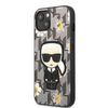Karl Lagerfeld Iconic Karl Flower - pouzdro pro iPhone 13 (šedé)