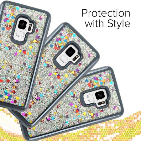 Zizo Liquid Glitter Star Case - Etui Samsung Galaxy S9 (Black)