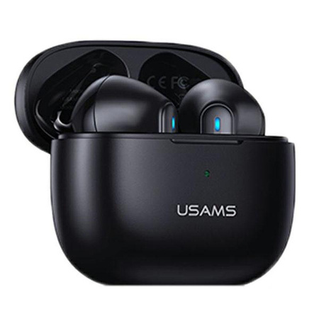 USAMS NX10 Series - sluchátka Bluetooth 5.2 TWS + nabíjecí pouzdro (černá)