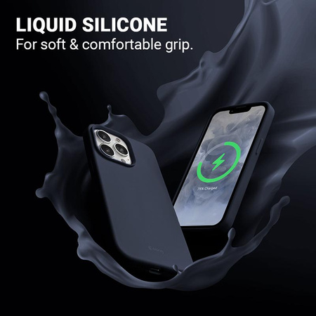 Crong Color Cover Magnetic - Custodia MagSafe per iPhone 13 Pro Max (Blu Navy)