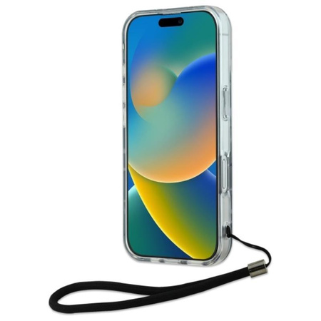 Karl Lagerfeld Zebra With Cord - Hülle für iPhone 16 Plus (violett)