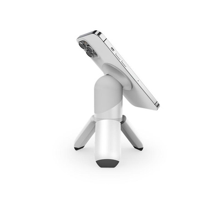 STM MagPod - Stativ mit Standfuß und Haltefunktion für iPhone MagSafe (weiß)