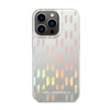 Karl Lagerfeld Monogram Iridescent - Kryt pro iPhone 14 Pro (stříbro)