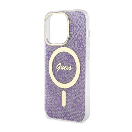 Guess 4G MagSafe - Schutzhülle für iPhone 14 Pro (Violett)