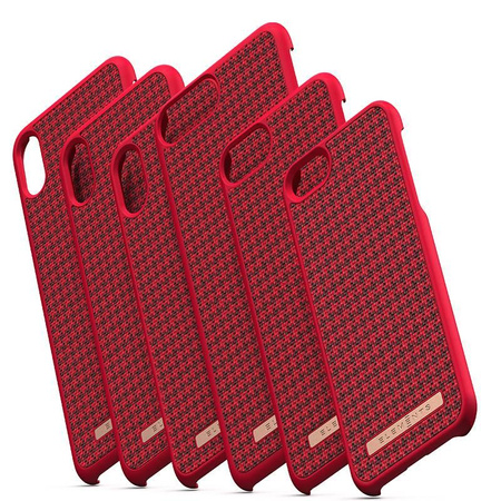 Nordic Elements Saeson Idun - Materiálové pouzdro pro iPhone Xs Max (červené)