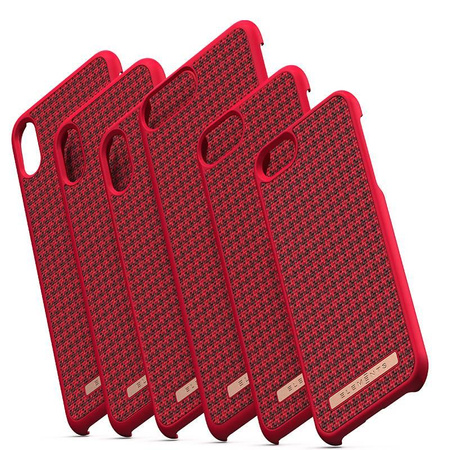 Nordic Elements Saeson Idun - Materiałowe etui iPhone Xs Max (Red)