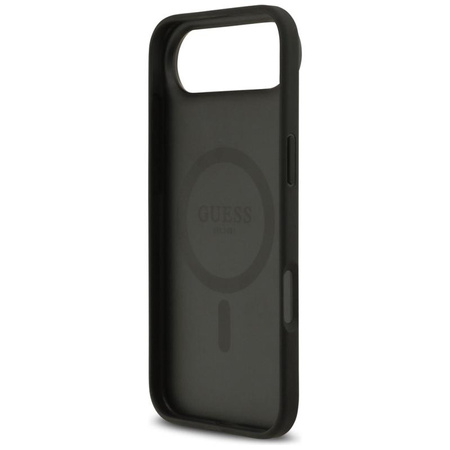 ETUI DO IPHONE AIR do MAGSAFE GUESS ORYGINALNE CZARNE SKÓRZANE MODNE CASE
