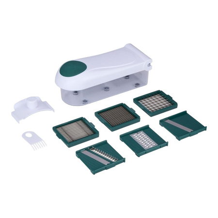 Alpina – Mandoline / Multifunktions-Gemüseschneider mit 6 Klingen, 27,5 x 11 x 10,8 cm