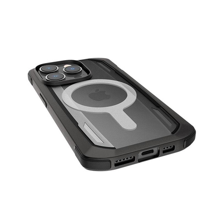 X-Doria Raptic Secure MagSafe - Biologisch abbaubares Gehäuse für iPhone 14 Pro Max (Falltest 4m) (Schwarz)