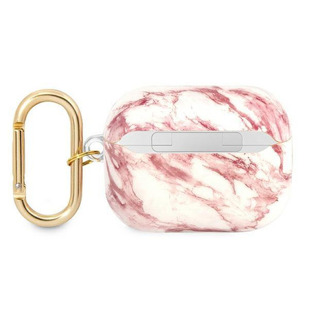 Courroie Guess Marble - Étui Airpods Pro (rose)