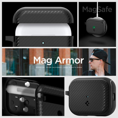 Spigen Mag Armor MagSafe - Case for Apple Airpods Pro 1 / 2 (Black)