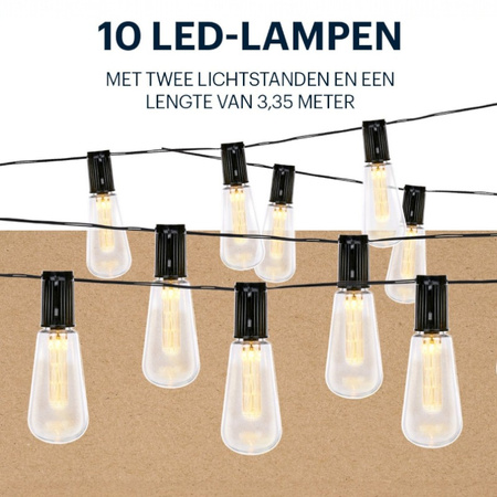 Grundig - Solar Garden LED Lights 3.35 m