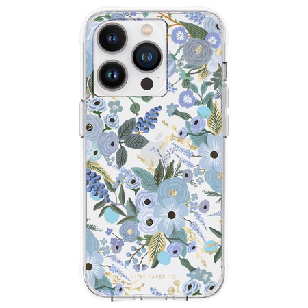 Rifle Paper Clear - Etui iPhone 14 Pro (Garden Party Blue)