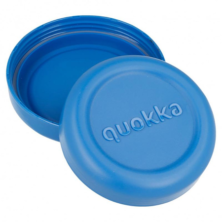 Quokka Bubble Food Jar - Lebensmittelbehälter aus Kunststoff / Lunchbox 500 ml (Blue Peonies)