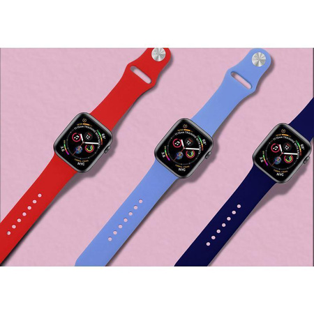 PURO ICON - Bracelet sport élastique pour Apple Watch 42/44/45 mm (S/M & M/L) (noir)