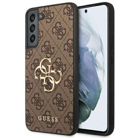 Guess 4G Big Metal Logo - Etui Samsung Galaxy S22+ (brązowy)