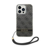 Guess 4G Print Cord - Case with lanyard iPhone 14 Pro Max (black)