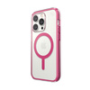 Speck Presidio Perfect-Clear with Impact Geometry + MagSafe - iPhone 14 Pro Case with MICROBAN Coating (Clear / Digital Pink)