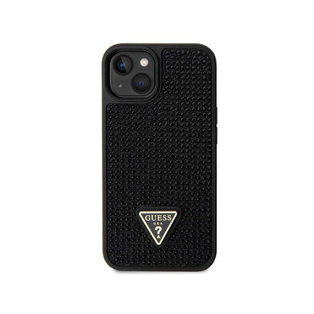 Guess Rhinestone Triangle - Etui iPhone 14 (czarny)