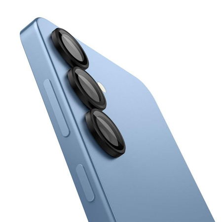 Spigen Optik Pro GLAS.TR EZ Fit Camera Protector 2-Pack - Ochranné sklo na objektiv pro Samsung Galaxy S25+ (2 ks) (Black)