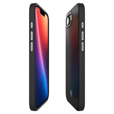 Spigen Enzo Aramid MagSafe - Étui pour iPhone 16e (Noir)