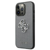 Guess Saffiano 4G Big Silver Logo - iPhone 13 Pro tok (szürke)