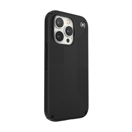 Speck Presidio2 Grip - Protiskluzový kryt pro iPhone 14 Pro (černý / černý / bílý)