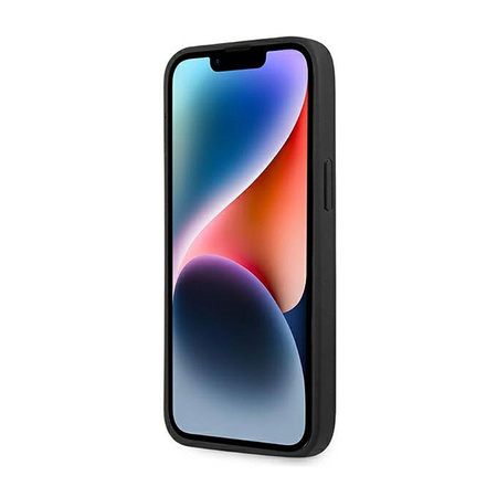 Kožené pouzdro BMW Hot Stamp - iPhone 14 Pro (černé)