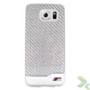 BMW M Edition Carbon & Aluminium Hard Case - Etui pour Samsung Galaxy S6 (Argent)