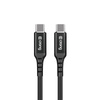 Crong Armor Link - 60W 3A USB-C na USB-C opletený kabel Power Delivery 25cm (černý)