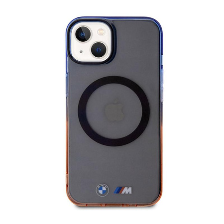 BMW Gradient Bumper MagSafe - Coque pour iPhone 14 Plus (Gris)