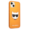 Karl Lagerfeld Choupette Head - iPhone 13 mini Tasche (fluo orange)