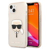 Karl Lagerfeld Karl's Head Glitter - iPhone 13 Mini Tasche (Gold)