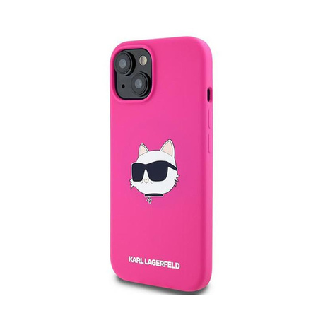 Karl Lagerfeld Silicone Choupette Head MagSafe - iPhone 15 / 14 / 13 Case (pink)