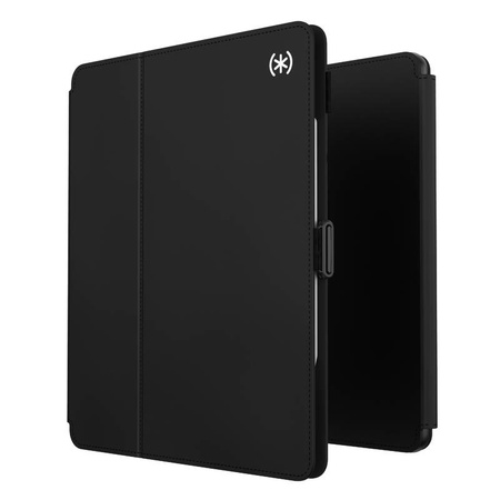 Speck Balance Folio - Étui pour iPad Pro 12.9" (2022-2018) avec revêtement MICROBAN avec aimant et support (Noir)