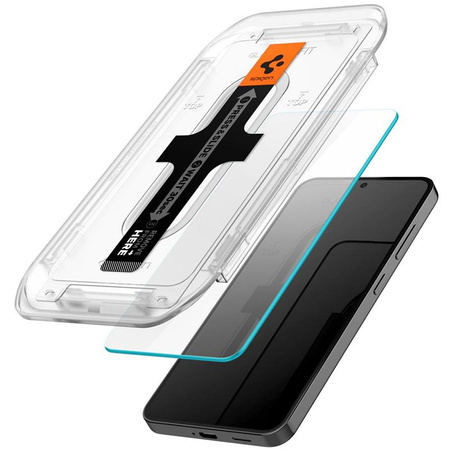Spigen GLAS.TR EZ FIT 2-Pack - Edzett üveg Samsung Galaxy S25 / S24 készülékhez (2 db)