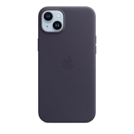 Apple Leather Case - Skórzane etui z MagSafe do iPhone 14 Plus (atramentowy)