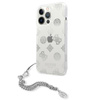 Poignée en chaîne Guess Peony - Coque iPhone 13 Pro Max (argent)