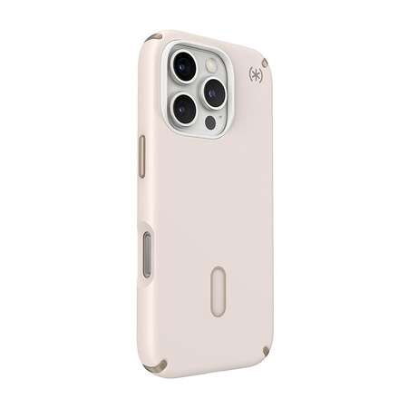 Speck Presidio2 Pro ClickLock & MagSafe - pouzdro pro iPhone 16 Pro (Bělená kost / Zlaté dědictví / Lískově hnědá)