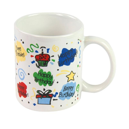 Ceramic birthday mug in gift box 300ml (Pattern2)