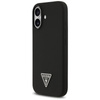 ETUI DO IPHONE 17 do MAGSAFE GUESS CZARNE SILIKONOWE Z MIKROFIBRĄ CASE