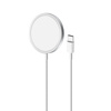 Magnetický nabíjecí kabel Puro USB-C Magsafe - 15W indukční bezdrátová nabíječka (bílá)