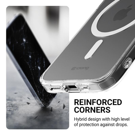 Crong Clear MAG Cover - pouzdro MagSafe pro iPhone 16e (čiré)