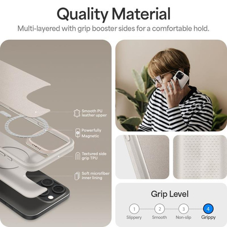 Spigen Cyrill Kajuk MagSafe - Coque pour iPhone 16 Pro Max (Crème)