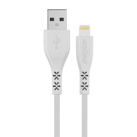 Energizer HardCase - USB-A to Lightning connection cable MFi certified 1.2m (White)