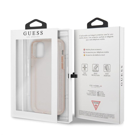 Třpytivé pouzdro Guess - pouzdro pro iPhone 11 (růžové)