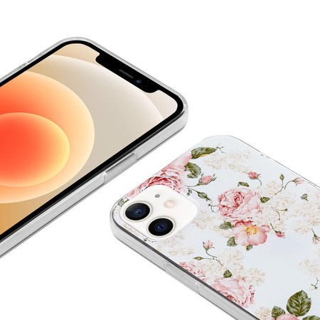 Crong Flower Case - Coque pour iPhone 12 Mini (Motif 02)