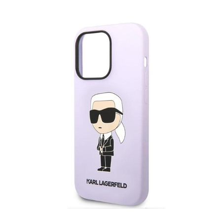 Karl Lagerfeld Silicone NFT Ikonik - Coque iPhone 14 Pro Max (violet)